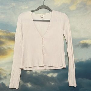 Off white H&M cream top